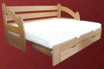 Bedding Kihúzható Kanapéágy bükkfából, ágyneműtartó fiókkal 90x200