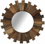  Oglindă de perete, 50 cm, lemn masiv reciclat (246310)