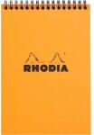 Rhodia Classic Spirál jegyzettömb, A5, 80 Lap, Négyzetrácsos, Narancssárga