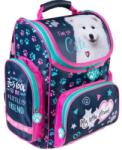 UNIPAP My Little Friend Kutyusos lila-rózsaszín ergonomikus iskolatáska hátizsák (634574) - innotechshop