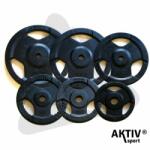 AktivSport Gumírozott súlyzótárcsa 2, 5 kg 51 mm Súlytárcsa