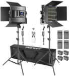 Neewer Kit 2 Panouri Neewer Bi Color 660 LED, telecomanda, 4 baterii si 4 incarcatori + geanta transport