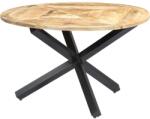 vidaXL Masă de bucătărie, 120 x 76 cm, lemn masiv de mango, rotund (282762)