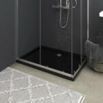 vidaXL Cădiță de duș dreptunghiulară din ABS, negru, 80 x 110 cm (148918) - vidaxl