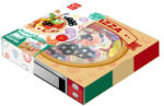 Hape Set creativ Pizza Perfecta, cu accesorii din lemn, Hape (HapeE3173) Bucatarie copii