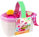 Hape Cosulet de picnic de jucarie, cu fructe si legume si accesorii (HapeE3179) Bucatarie copii