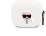 Karl Lagerfeld Apple Airpods 3 KARL LAGERFELD (KLACA3SILKHWH) liquid szilikon tartó - fehér