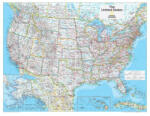 National Geographic USA falitérkép ország színezéssel National Geographic 1: 4 560 000 109x76 cm