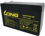 Long Aкумулаторна батерия Long WP7.2-12A, 12V 7.2Ah F2, за UPS, 151 х 65 х 94 мм (WP7.2-12A)