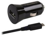 Samsung BlackBerry ACC-48157-201 fekete gyári autós töltő fej 1000mAh 5W Micro USB kábellel