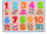 Bigjigs Toys Puzzle - numere si culori - all-4-kids Puzzle