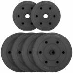 MAXXIVA Súlytárcsa szett 6 db 25 kg cement fekete (ZFF38003_SL1) Súlytárcsa
