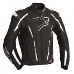 Bering Geacă Moto din Piele & Textil BERING STORM-R · Negru / Alb