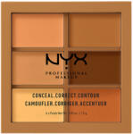 NYX Cosmetics 3C Palette - Conceal, Correct, Contour Light Paletta 9 g