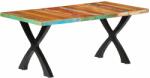 vidaXL Masă de bucătărie, 180 x 90 x 76 cm, lemn masiv reciclat (283774)