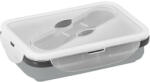 EVERESTUS Caserola ermetica retractabila, 21MAR1248, 640 ml, Everestus, 170x110x66 mm, Silicon, Polipropilena, Gri (EVE07-93847-123)