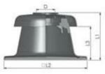 Tricox Kürtő fedél fekete 60mm (KF10) - hideget
