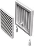Vents MV 101Rs Műanyag Szellőzőrács Szabályozható Zsaluval, Vízszintes Rácsozással (MV-101RS) - hideget