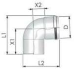 Tricox PPs könyök 160mm, 87° (PKÖ901) - hideget
