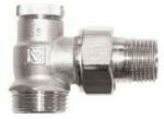 HERZ 1/2" sarok visszatérő radiátorszelep (3/4" eurokónus csatlakozással) (1374801) - hideget