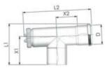 Tricox PPs ellenőrző T-idom 80mm (PET20) - hideget