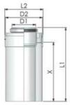 Tricox PPs/Alu cső 110/160mm, hossz 250mm (PACS055) - hideget