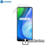 SUNSHINE Hydrogel TPU képernyővédő fólia - Ultra Clear, ÖNREGENERÁLÓ! - 1db, TOKBARÁT - Realme Q2i