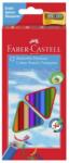 Faber-Castell Creioane colorate Faber-Castell 12 culori triunghiulare + ascutitoare (FC120523)