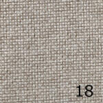  OLIMPIC - 18 - ekrü szürkésbézzsel- világosszürke, magas kopásállóságú, zsákszövet anyagú bútorszövet