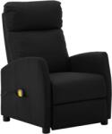 vidaXL Fotoliu de masaj electric, negru, piele ecologică (3073663)