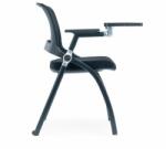 O1S RFG Посетителски стол Swiss Table M, дамаска и меш, черна седалка, черна облегалка, 2 броя в комплект