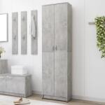 vidaXL Șifonier de hol, gri beton, 55x25x189 cm, PAL (802853) Garderoba