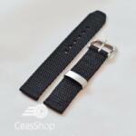  Curea din tesatura de nylon neagra 22mm - 58011