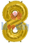 Balloons4party Balon folie cifra 8 auriu 40cm