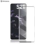 Temp-glass63127463 Samsung Galaxy S21 Ultra 3D-teljes (teljes felület ragasztó) lefedettséget biztosító karcálló, ütésálló kijelzővédő üvegfólia, 9H tempered glass, törlőkendővel (Temp-glass63127463)