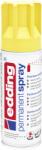 edding Akrilfesték spray, prémium EDDING 5200 200ml, matt sárga TRAFFIC YELLOW MAT RAL1023 (905)
