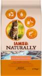 Iams Naturally száraz táp felnőtt macskáknak észak-atlanti lazaccal és rizzsel 2, 7KG