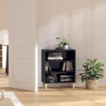 vidaXL Servantă, negru extralucios, 57x35x70 cm, PAL (806056) Comoda