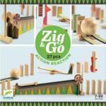 DJECO Zig & Go fa építőjáték - logikai fajáték - Kanyarodás - DJ5641 (DJ05641)