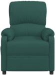 vidaXL Fotoliu de masaj, verde închis, material textil (324085)
