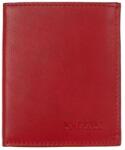 LA SCALA Kihajtható lapos piros bőr kártyatartó La Scala (AD 1008 red)