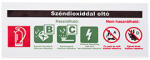  Tűzoltó készülék típus jelző PVC tábla, CO2 (20 x 7, 5 cm) B és C kategória