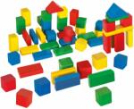 Eichhorn Cuburi din lemn Coloured Wooden Blocks Eichhorn colorate 50 bucăți diferite forme de la 12 luni de dimesniunea 25 mm (EH50161)