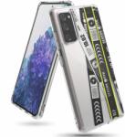Ringke Husa Carcasa Spate pentru Samsung Galaxy S20 FE / Galaxy S20 FE 5G - Ringke Fusion X Design Ticket Band, Transparenta