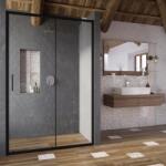 RAVAK Blix Slim BLSDP2-120 zuhanyajtó fekete+Transparent X0PMG0300Z1 (X0PMG0300Z1) - szaniterplaza