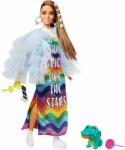 Mattel Papusa Barbie Extra Style, Yellow Coat Papusa Barbie