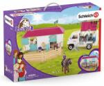 Schleich vizita veterinarului la grajduri (SL72147) Figurina