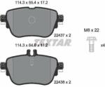 TEXTAR set placute frana, frana disc TEXTAR 2243701 - automobilus
