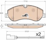 QWP set placute frana, frana disc QWP WBP1008 (WBP1008)