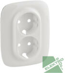 Legrand 754955 VALENA Allure 2x2P+F burkolat fehér (754955)